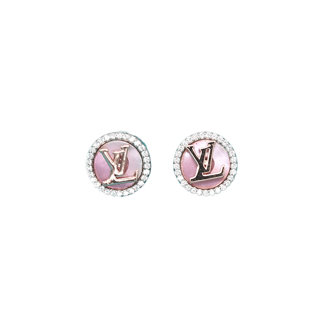 Make a Statement with Silver Louis Vuitton LV Initial Earrings 92.5 silver Earrings by Nayla jewels | Nayla jewels